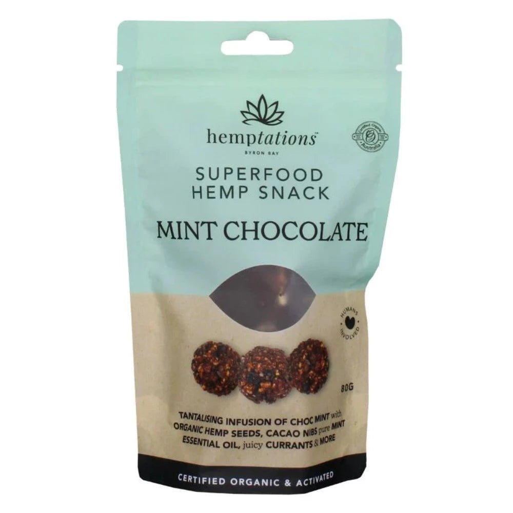 2 Die 4 - Hemptations - Superfood Hemp Snack - Mint Chocolate - 80g - Everybody Loves Hampers