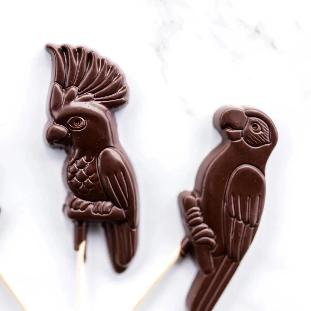 Deva Cacao - Native Australian Bird Chocolates on Bamboo Sticks - 6 Pack - Everybody Loves Hampers