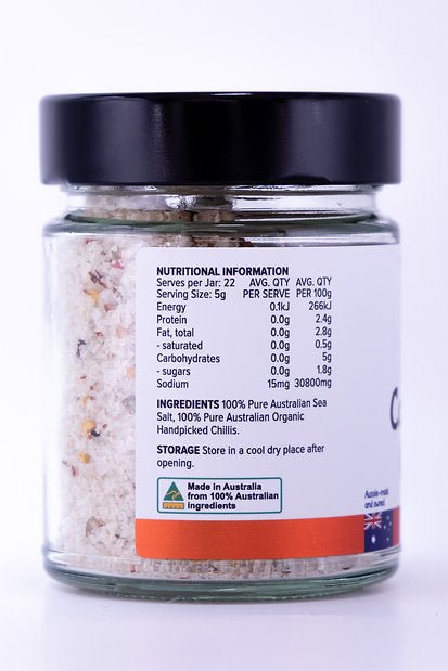 EveryOrganics - Cold Smoked Chilli Salt - 110g - Everybody Loves Hampers