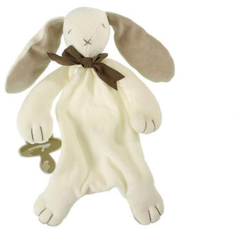 Maud n Lil - Baby Soft Toy Comforter/ Dou Dou (Organic) – Ears The Bunny - Everybody Loves Hampers - eco friendly gifts, sustainable gifts, earth friendly gifts, environmentally friendly gifts