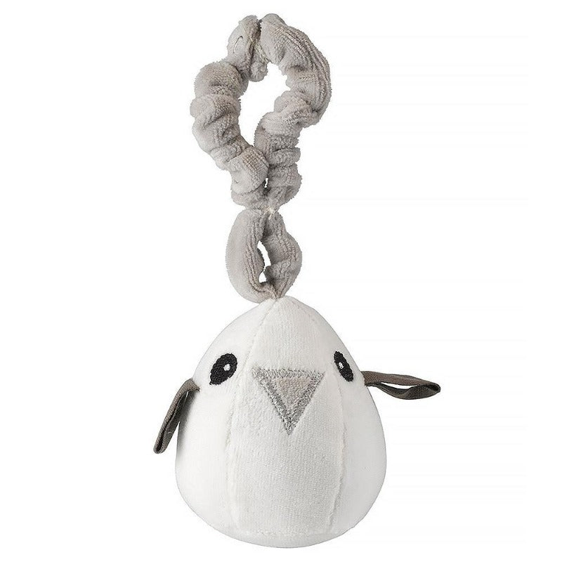 Maud n Lil - Soft Bouncy Bird Sound Play Toy (Organic) - Tweet Grey - Everybody Loves Hampers - eco friendly gifts, sustainable gifts, earth friendly gifts, environmentally friendly gifts