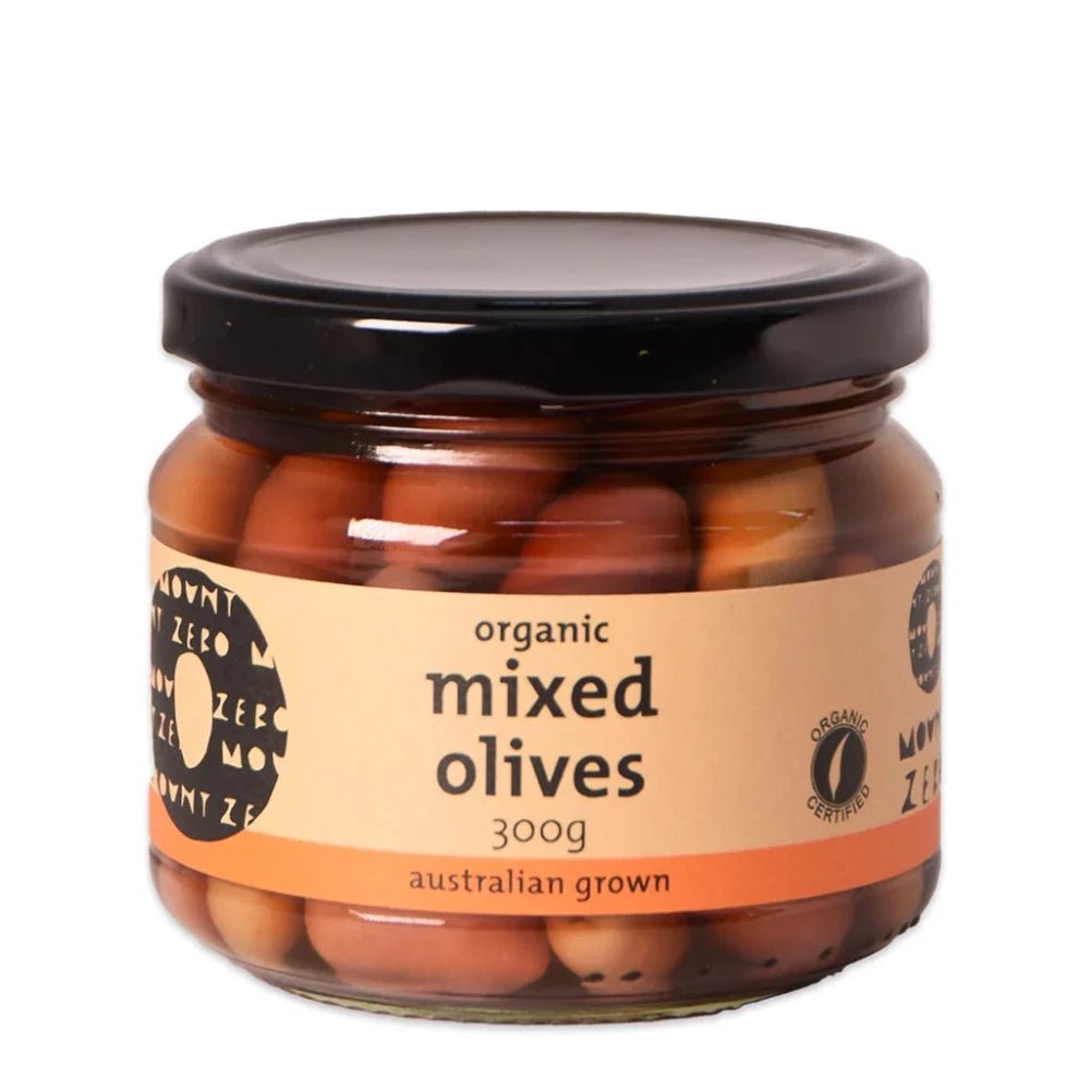 Mount Zero - Organic Mixed Olives - 300g - Everybody Loves Hampers