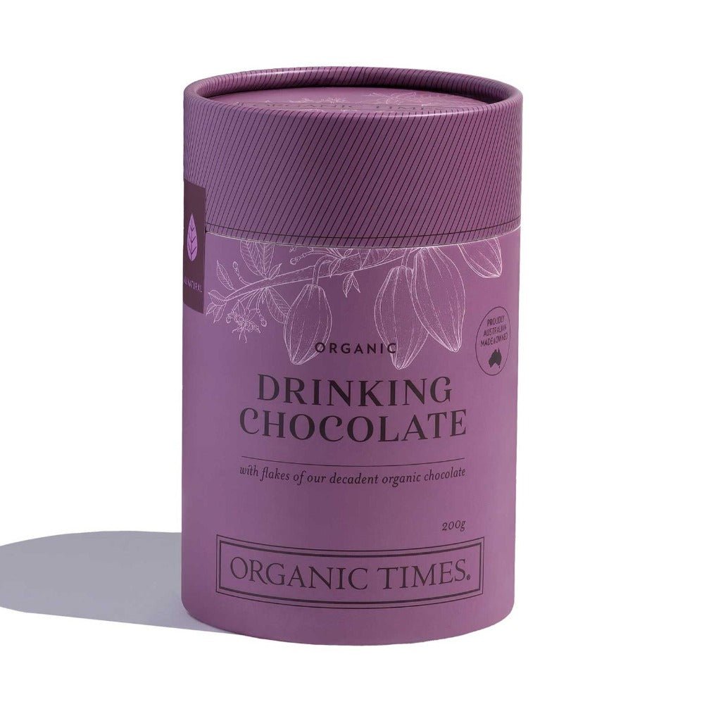 Organic Times - Milk Drinking Chocolate - 100g - Everybody Loves Hampers