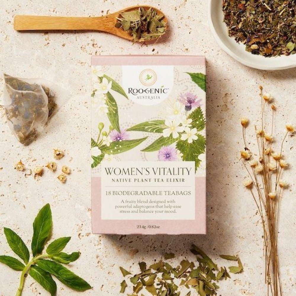 Roogenic Australian Native Women’s Vitality Tea Bags - Everybody Loves Hampers