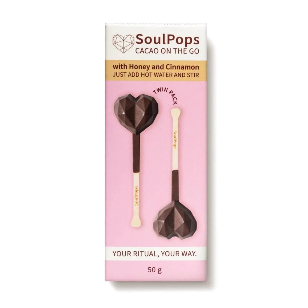 SoulPops - Honey with Cinnamon - Twin Pack - 50g - Everybody Loves Hampers