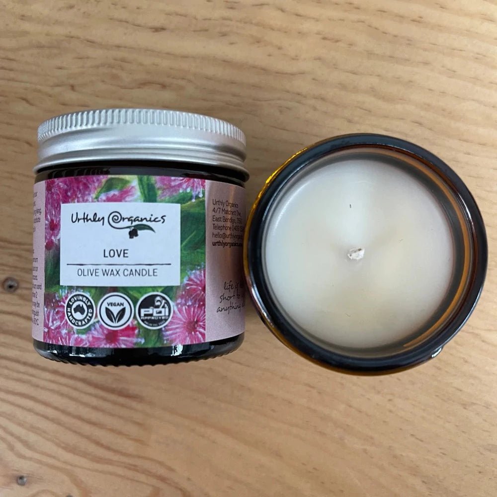 Urthly Organics - Essential Oil Candle - Love - Everybody Loves Hampers