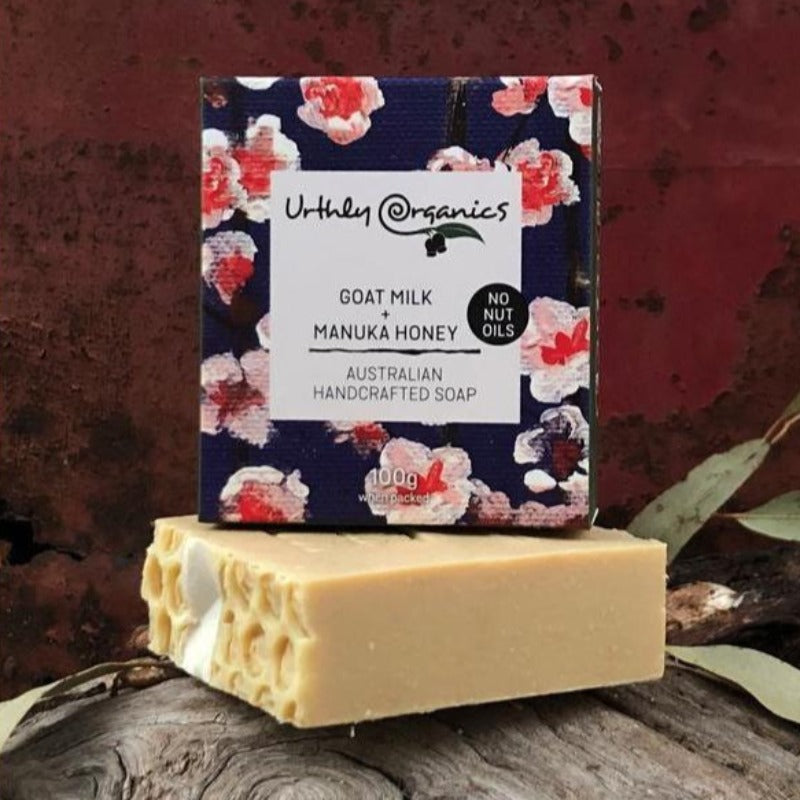 Urthly Organics - Goat Milk and Manuka Soap - Everybody Loves Hampers - eco friendly gifts, sustainable gifts, earth friendly gifts, environmentally friendly gifts