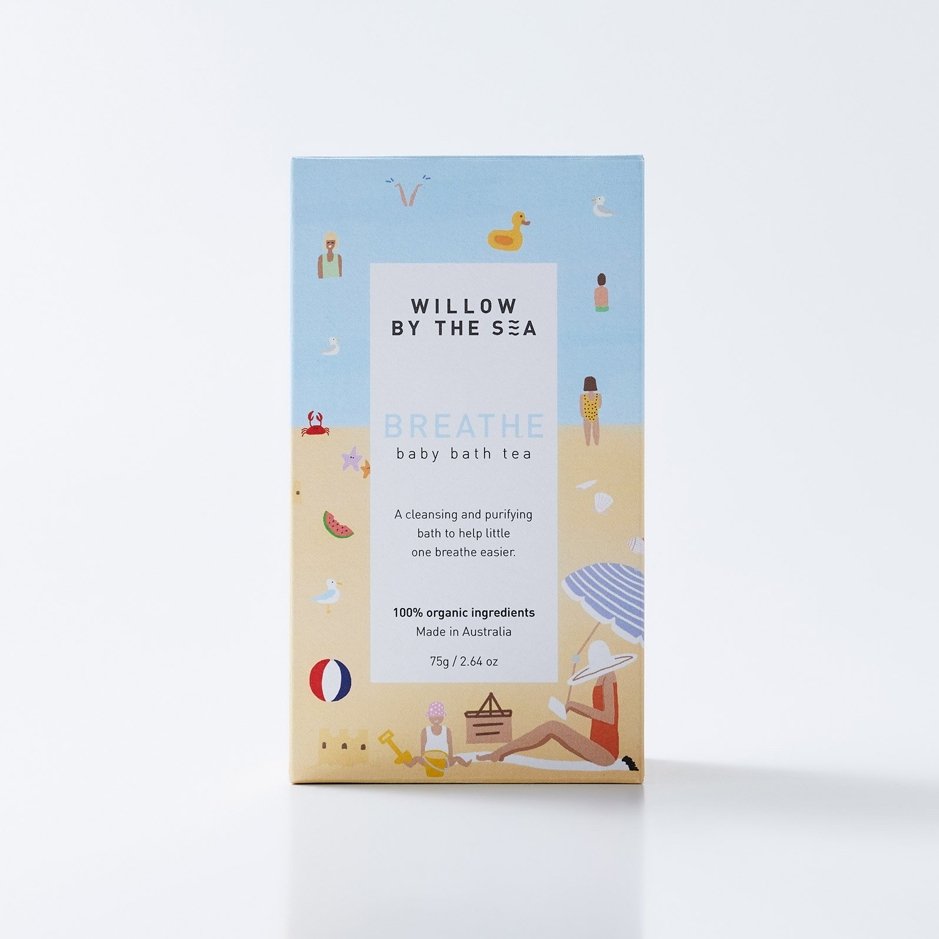 Willow By The Sea - Breathe Baby Bath Tea - Everybody Loves Hampers - eco friendly gifts, sustainable gifts, earth friendly gifts, environmentally friendly gifts
